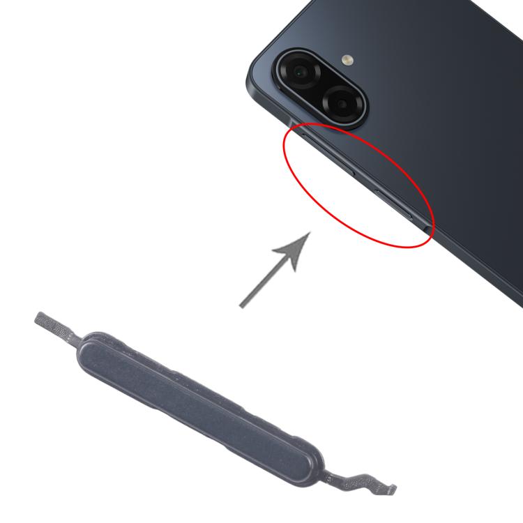 For Samsung Galaxy A07 4G SM-A075F 10pcs Volume Control Button  - Black