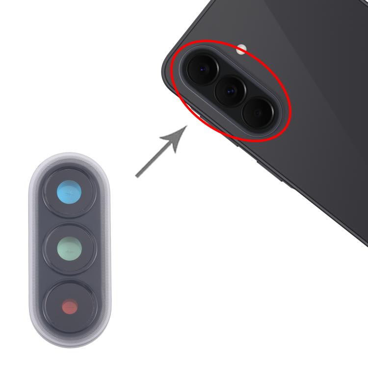 For Samsung Galaxy A37 SM-A376B 10pcs Rear Camera Lens Cover  - Black
