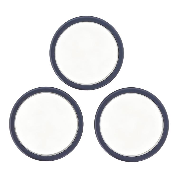 For iPhone 17 Pro Max / 17 Pro 3pcs/set Rear Camera Glass Lens Metal Outside Protector Hoop Ring