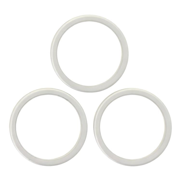 For iPhone 17 Pro Max / 17 Pro 3pcs/set Rear Camera Glass Lens Metal Outside Protector Hoop Ring