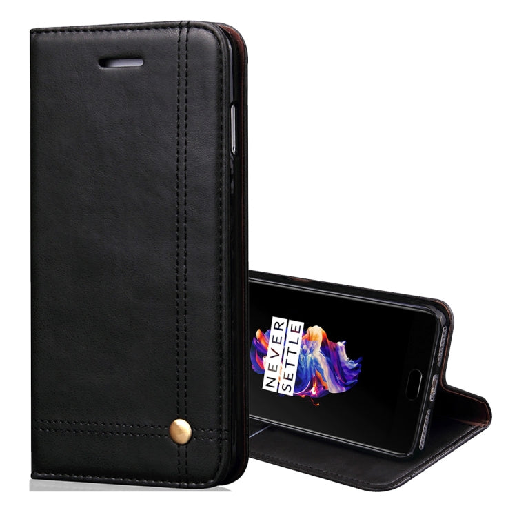 For OnePlus  5T Retro Crazy Horse Texture Casual Style with Absorption Horizontal Flip Leather Case with Holder & Card Slots & Wallet