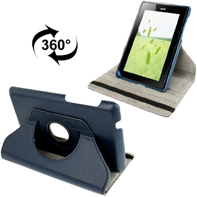360 Degree Rotation Lichi Texture Leather Case with Holder for Acer Iconia B1-A71