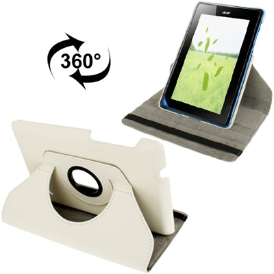 360 Degree Rotation Lichi Texture Leather Case with Holder for Acer Iconia B1-A71