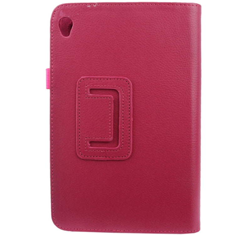 Litchi Texture Horizontal Flip Leather Case with Holder for Acer Iconia W3