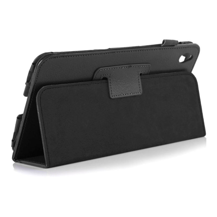 ENKAY Litchi Texture Protective Leather Case with Holder for Acer Iconia W4-820