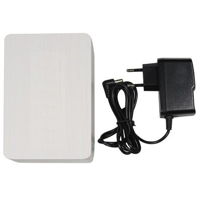 3 in 1 Wooden Clock (Alternately display time, month & date and temperature), White(White)