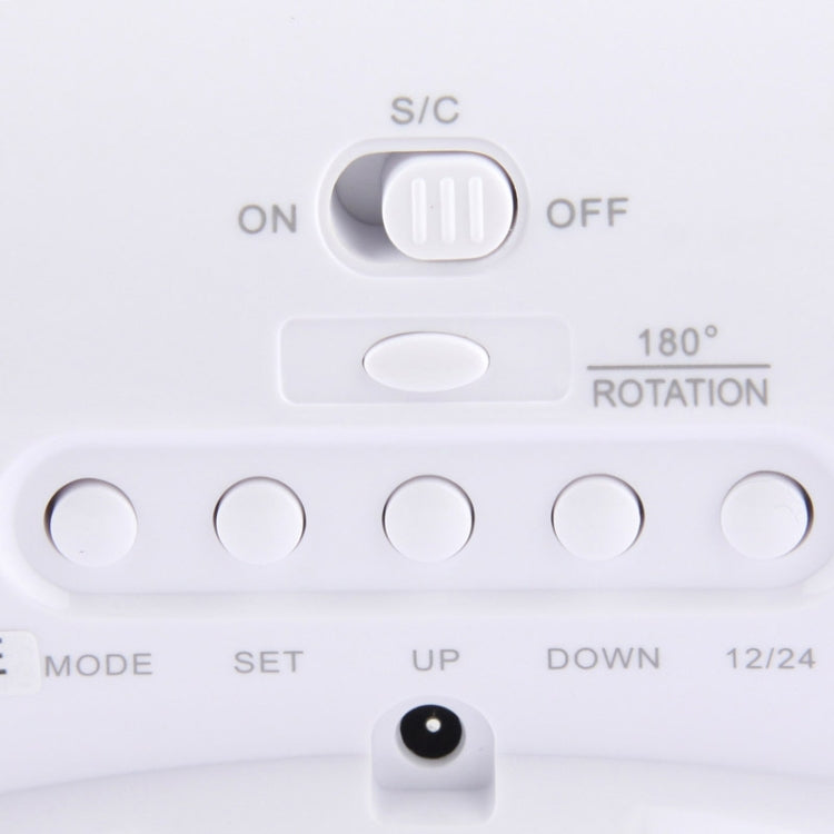 Sound Controlled Backlight LCD Display Projection Clock with Digital Calendar & Temperature, CW8373(Grey)