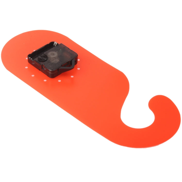 Creative Hook Style Wall Clock