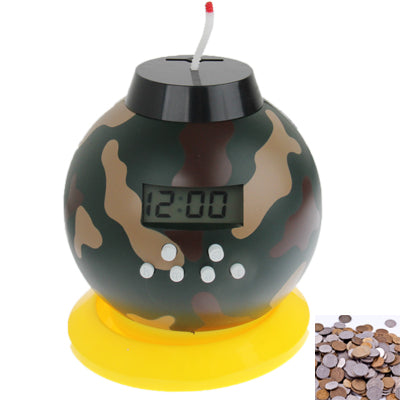 LED Bomb Alarm Clock with Bank and Game Mode