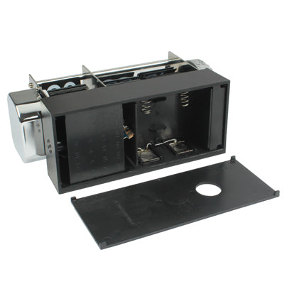 Skeleton Metal Digital Auto Flip 3 Pages Clock Desktop with Decorative Clock Alarm Clock- Internal Gear Operated (Size: 165x80x60mm)(Black)