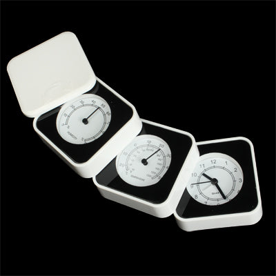 3-in-1 Roll Folding Humidity/Hygrometer + C/F Thermometer + Alarm Clock