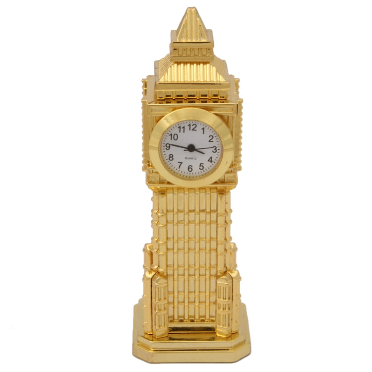 Novelty Clock Tower Themed Miniature Desktop Mini Clock