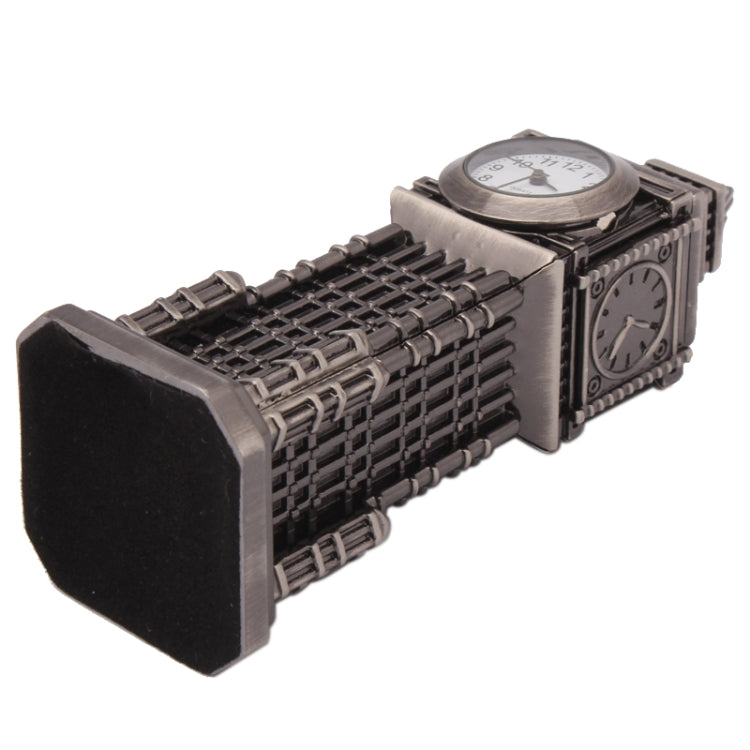 Novelty Clock Tower Themed Miniature Desktop Mini Clock