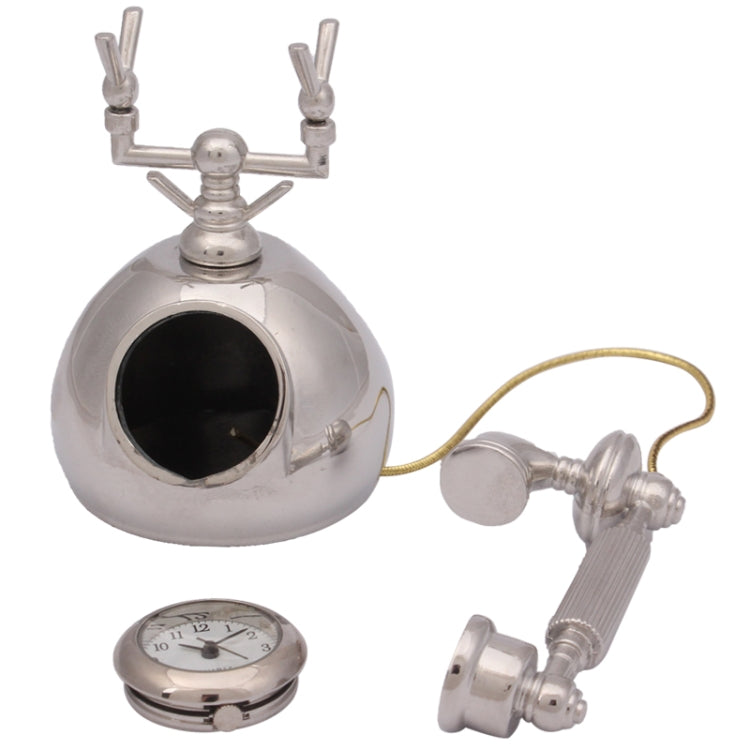 Novelty Telephone Themed Miniature Desktop Mini Clock