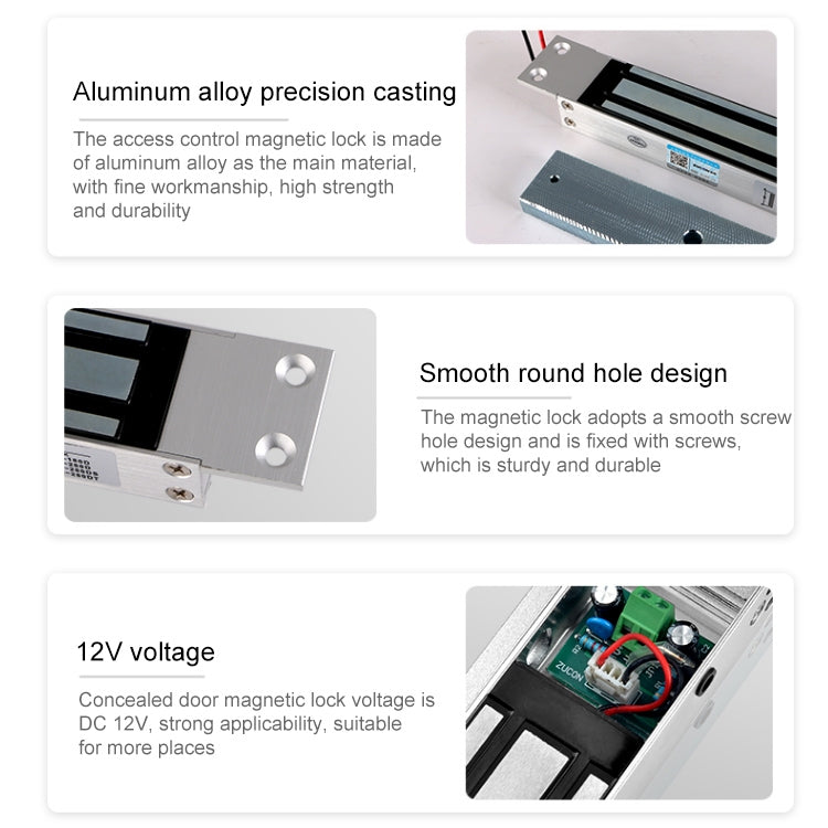YH-280M Single Door Magnetic Lock With Mortise Mount (600Lbs)