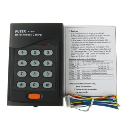 RFID Single Access Controller with Keypad, Support Password & EM Card Reader