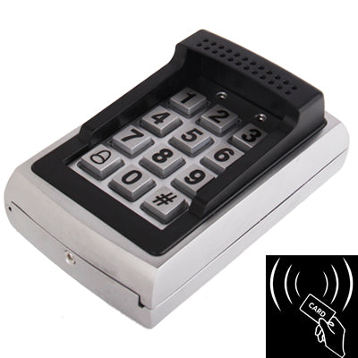 Professional Stainless Steel Stand-alone Single Door Access Controller with Keypad, Support EM / MF1 / Compatible Card Reader(Black)