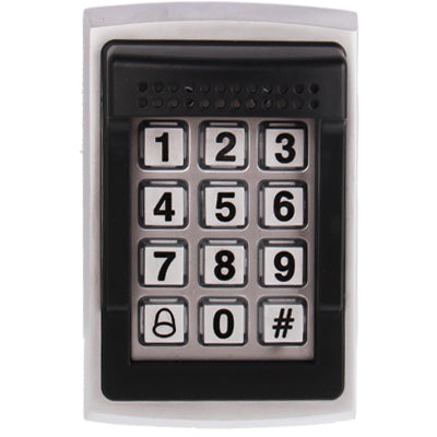 Professional Stainless Steel Stand-alone Single Door Access Controller with Keypad, Support EM / MF1 / Compatible Card Reader(Black)