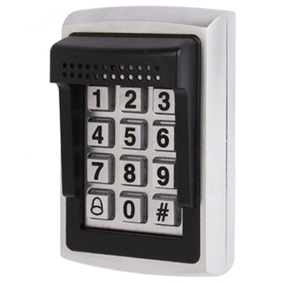 Professional Stainless Steel Stand-alone Single Door Access Controller with Keypad, Support EM / MF1 / Compatible Card Reader(Black)