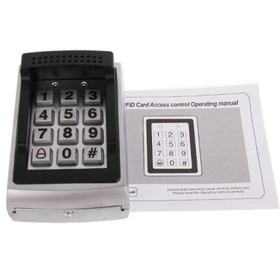 Professional Stainless Steel Stand-alone Single Door Access Controller with Keypad, Support EM / MF1 / Compatible Card Reader(Black)