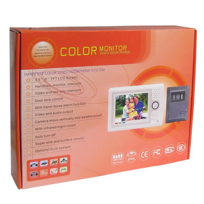 5 inch Hands Free Color Video Door Phone System with Hand Move Alarm Function
