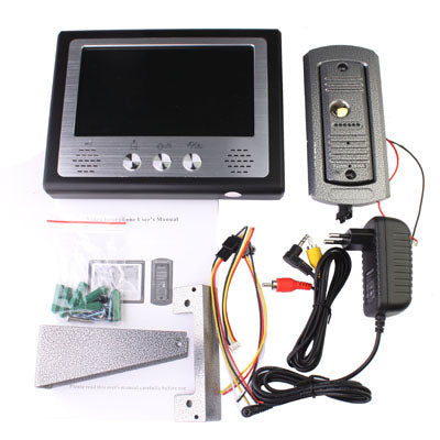 7.0 inch TFT Screen Hands Free Color Video Door Phone System
