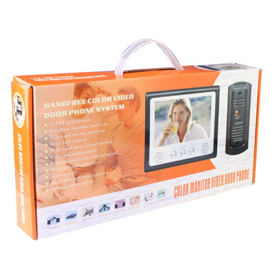 7.0 inch TFT Screen Hands Free Color Video Door Phone System