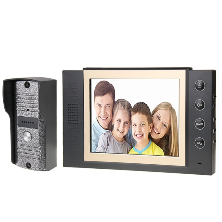 DP-889 8.0 inch Ultra-thin TFT Screen Video Door Phone DoorBell Intercom System 700TVL Camera, Support Night Vision