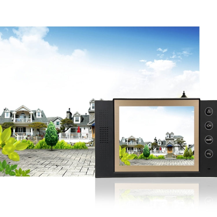 DP-889 8.0 inch Ultra-thin TFT Screen Video Door Phone DoorBell Intercom System 700TVL Camera, Support Night Vision