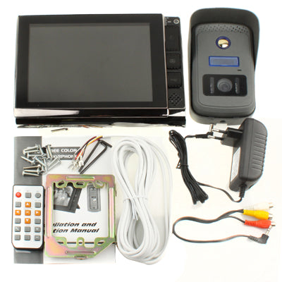 8.0 inch HD TFT LCD Screen Hands Free Color Video Door Phone System, with Digital Photo Frame and Infrared Night-vision Function, Support SD Card (Max 16GB)