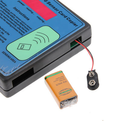 125KHz RFID Card Copier/Duplicator with Writable RFID Card and Keychain (Standalone Operation)(Black)