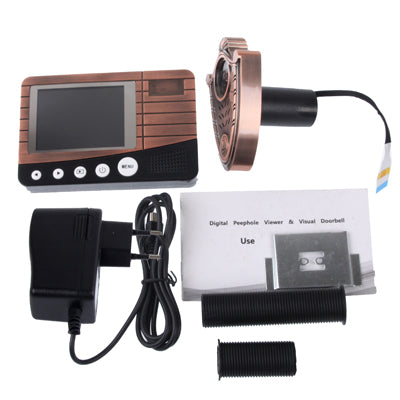 2.8 inch TFT Screen High Definition Electronic Video Door Phone Peephole Viewer, 1.3 Mega Pixels Camera, Support Night Vision / TF Card