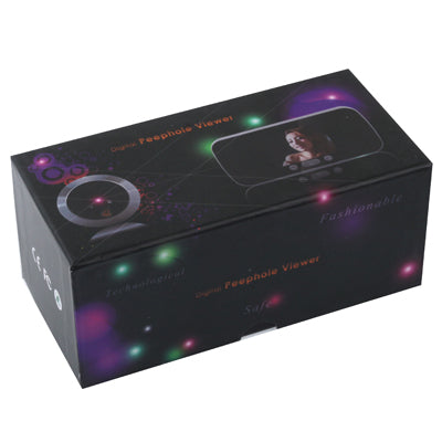 3.0 inch Digital Video DoorBell Phone Peephole Viewer, 0.3 Mega Pixels Camera, View Angle: 170 Degree, Support TF Card & Night Vision