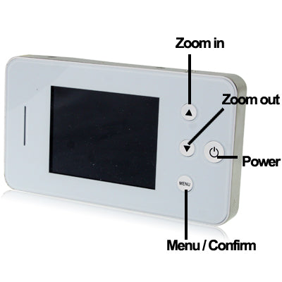 0.3 Mega Pixels 3X Digital Zoom 2.8 inch TFT Screen Ultra High Definition Electronic Peephole Viewer with Photographing / Night Vision / Destruction Alarm Function, Internal 2G Micro-SD(TF) Memory Card (S4)