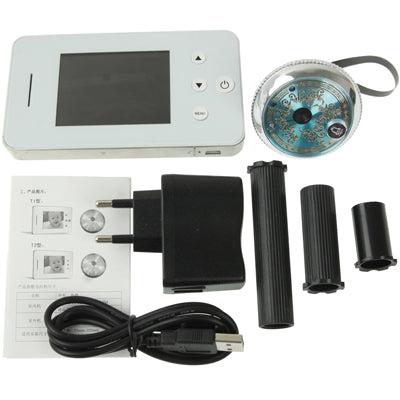0.3 Mega Pixels 3X Digital Zoom 2.8 inch TFT Screen Ultra High Definition Electronic Peephole Viewer with Photographing / Night Vision / Destruction Alarm Function, Internal 2G Micro-SD(TF) Memory Card (S4)