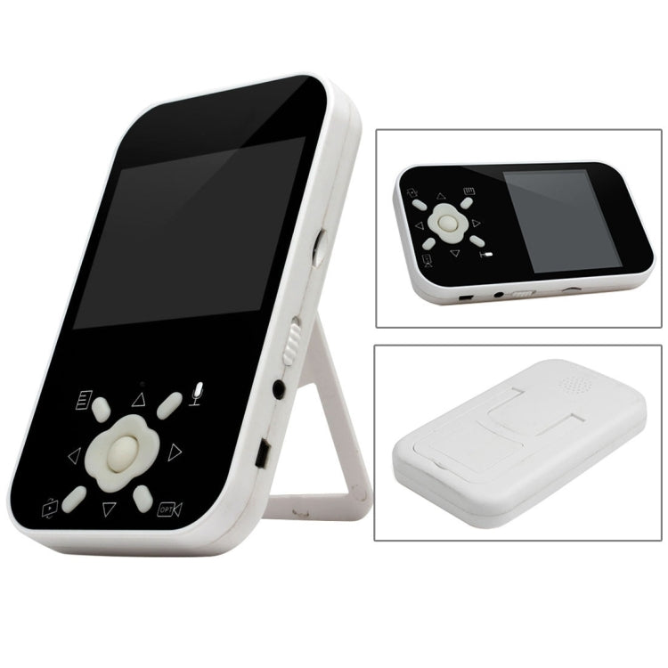 HT-S328 3.5 inch High Definition LCD Screen Baby Monitor + Peephole Door Bell Kit, Support Motion Detect