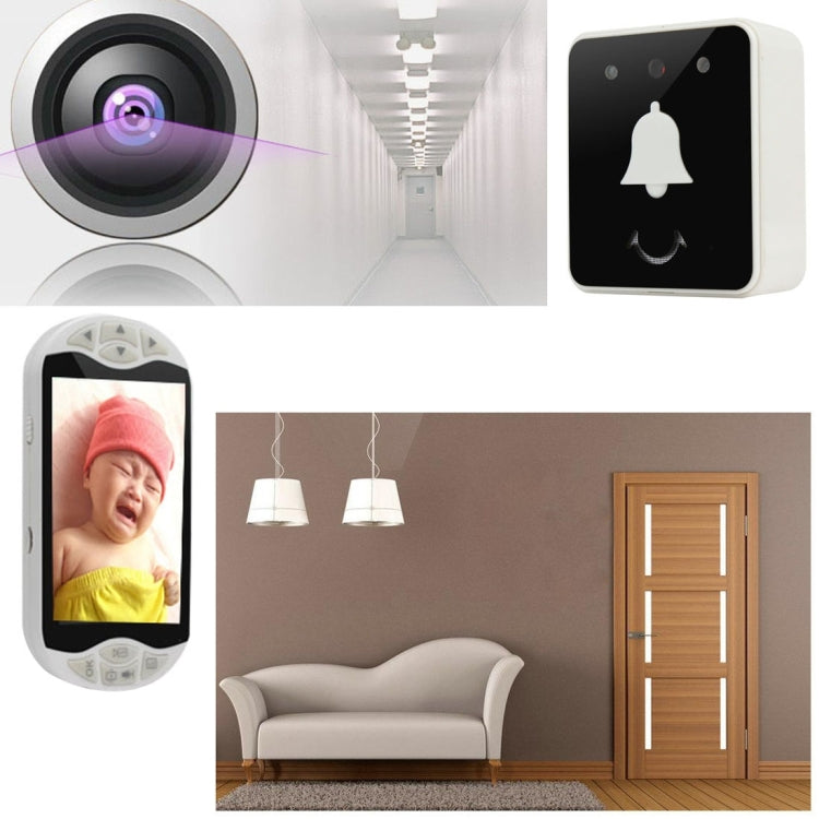 S528 5 inch High Definition LCD Screen Baby Monitor + Peephole Door Bell Kit, Support Motion Detect