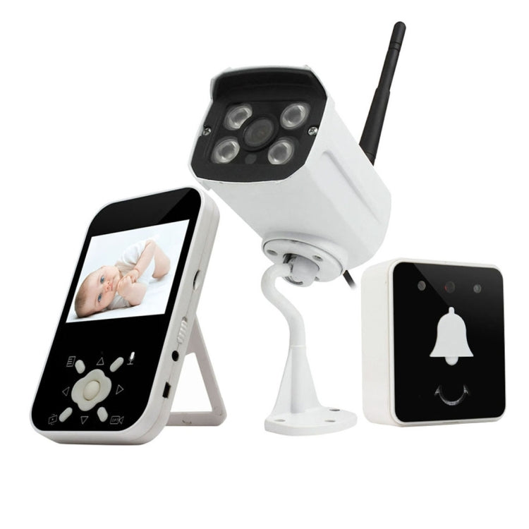 S326 3.5 inch High Definition LCD Screen + Door Peephole Viewer + Wireless Monitor DVR Kit, Support Motion Detect