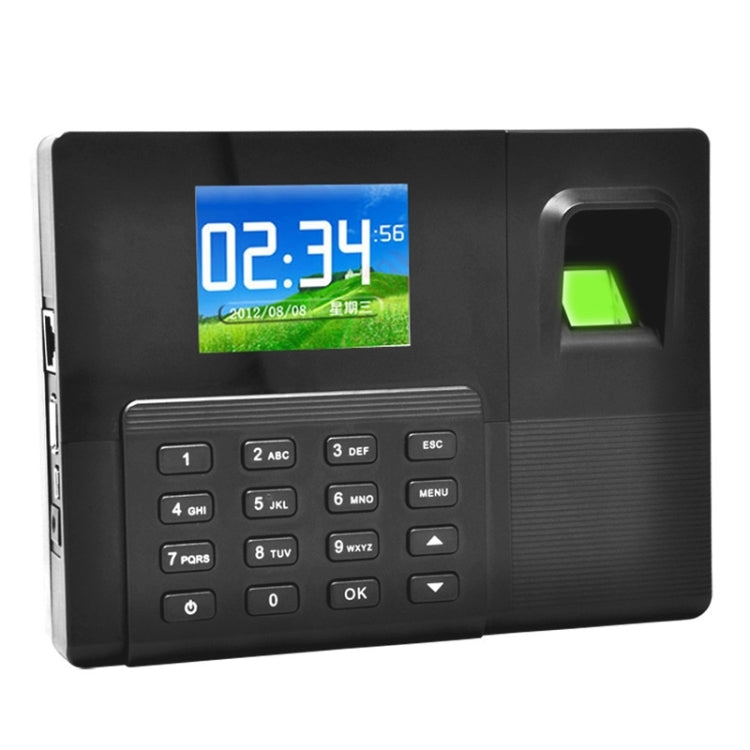 A9-TB 2.8 inch Color TFT Screen Backup Battery Fingerprint & RFID Time Attendance with TCP/IP & Access Control, USB Communication Office Time Attendance Clock