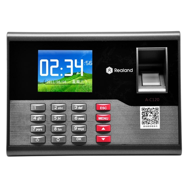 A-C120 2.8 inch Color TFT Screen Fingerprint & RFID Time Attendance, USB Communication Office Time Attendance Clock