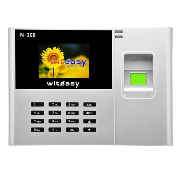 N-308 2.8 inch Color TFT Screen Fingerprint Time Attendance, USB Communication Office Time Attendance Clock