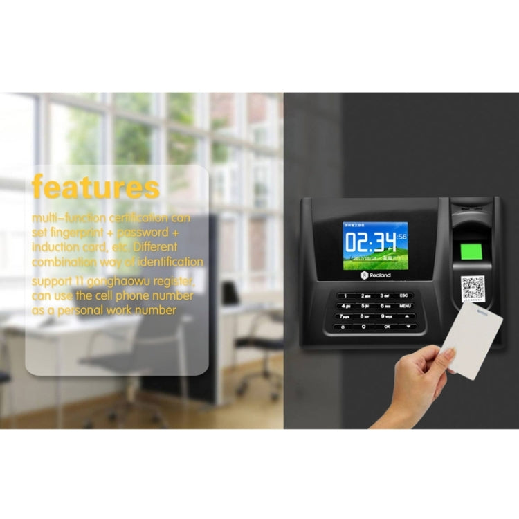 ZDC20 2.8 inch Color TFT Screen Fingerprint Time Attendance, USB Communication Office Time Attendance Clock