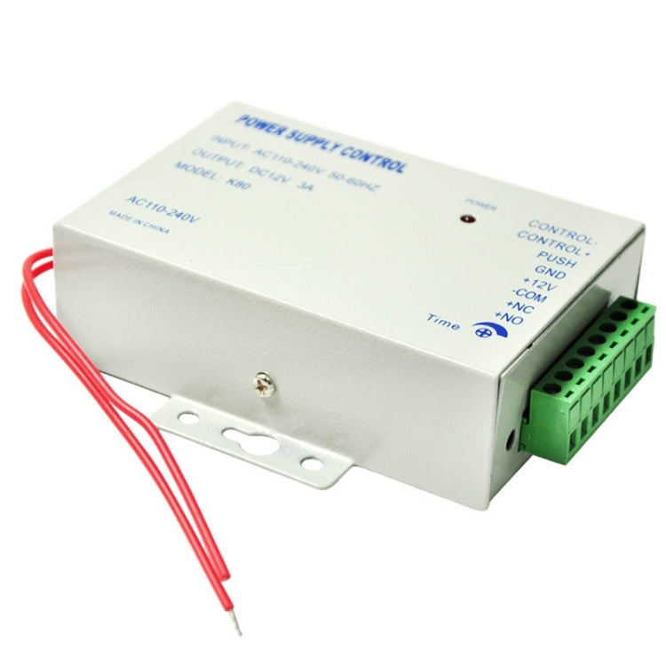 MJPT003 Door Access Control System Kits + Strike Door Lock + 20 ID Keyfobs + 10 ID Cards + Power Supply + Exit Button + Door Bell
