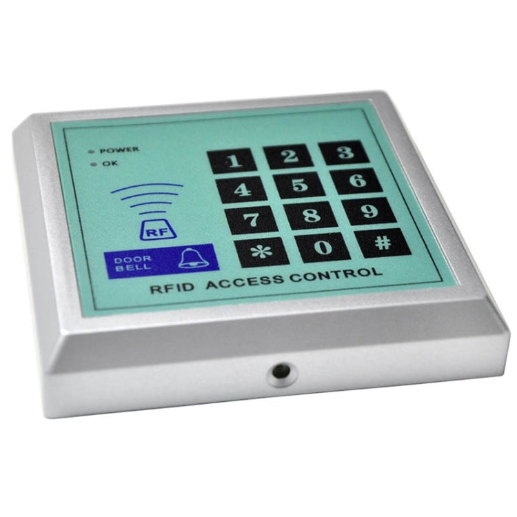 MJPT009 RFID Access Control System Kits + Electric Lock + 20 ID Keyfobs + 10 ID Cards + Power Supply + Door Bell + Exit Button