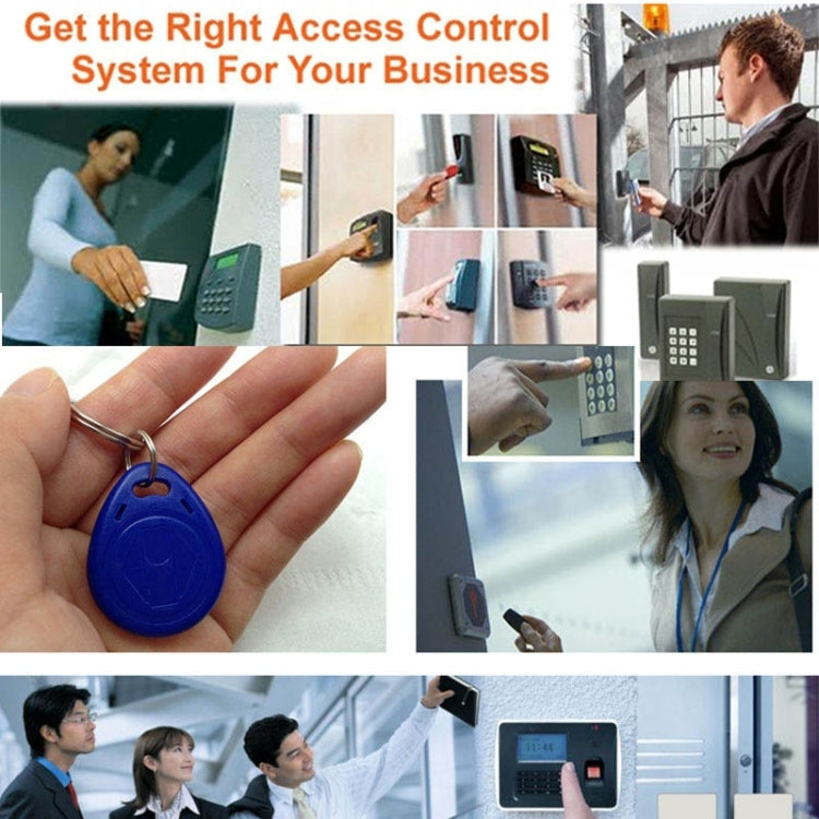 MJPT103 Fingprint & Password Access Control System Kits + Electric Lock + 20 ID Keyfobs + 10 ID Cards + Power Supply + Door Bell + Exit Button + Remote Controller