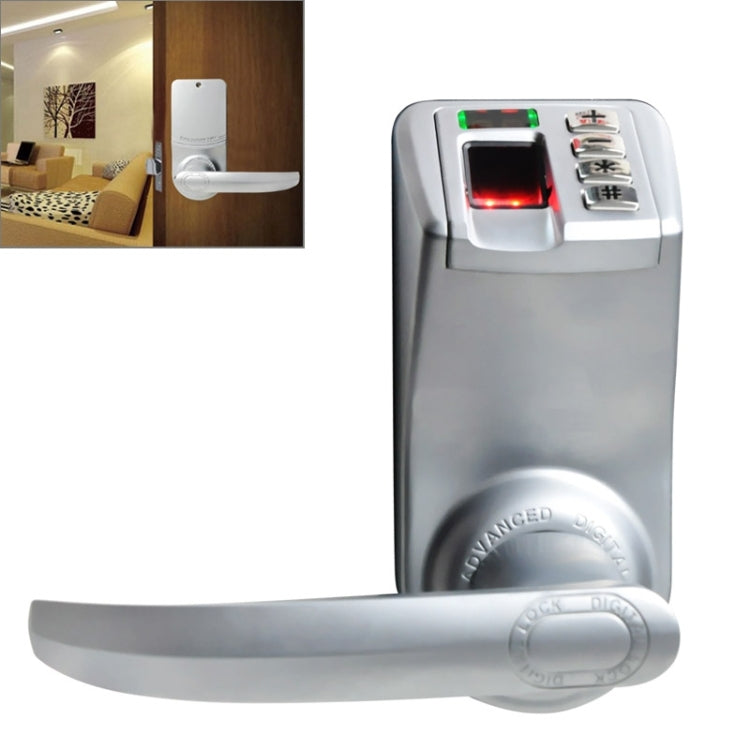 DIY-788 Fingerprint Lock Biometric Digital Lock for Office / Private Home Security, Support up to 99 Fingerprints Memory & 1 Password(Silver)