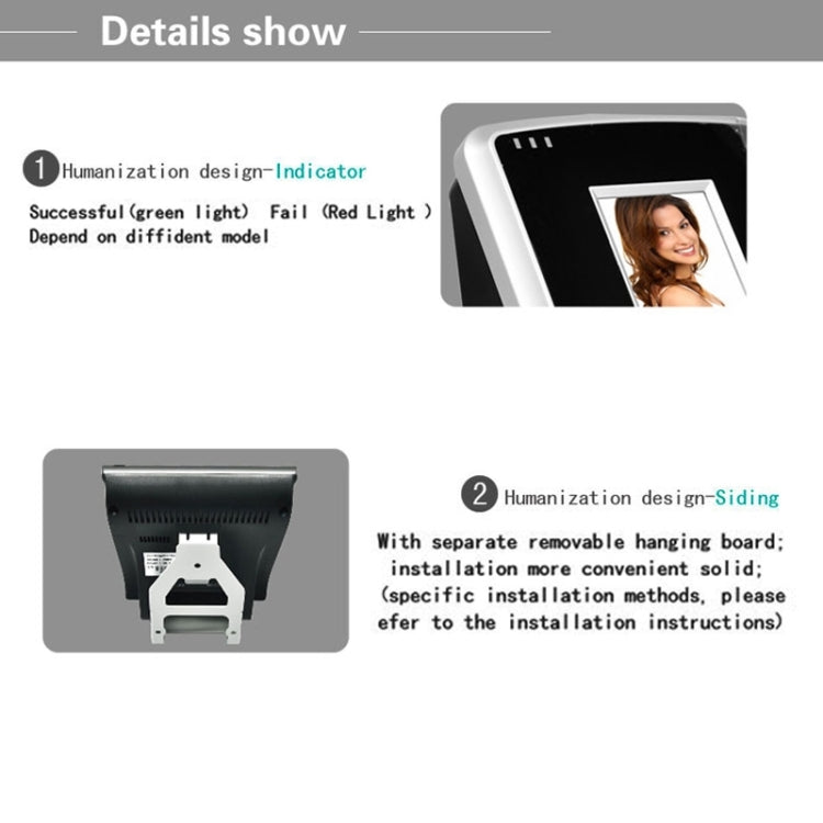 Facial Recognition Access & Attendance System, TCP / IP (Standard Version) A703