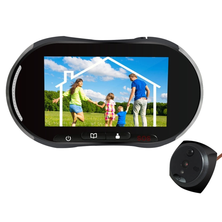 YB-50BG 4.63 inch Screen 1.0MP DANMINI Smart GSM Intercom Door Peephole Viewer, MTK 6260 ARM7 Core, Support TF Card & Night Vision