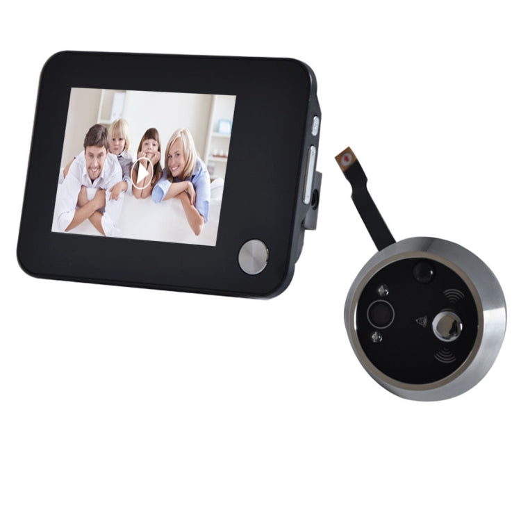 YB-35HD-M 3.5 inch Screen Mutiple Function Smart Door Peephole Viewer, 1.3MP Sensor Camera, Support Auto-Snapping & Night Vision