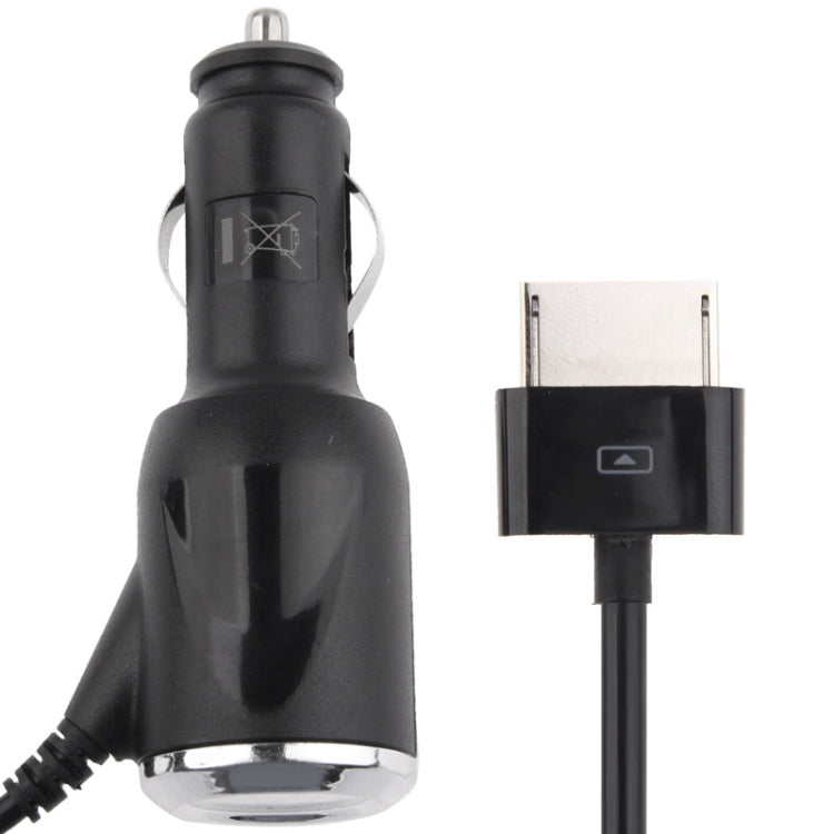 5V 2A Coiled Cable Car Charger for ASUS Vivo Tab / TF600 (Black)